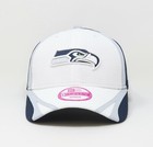 New Era 9forty Women Girls Cap Seattle Seahawks White Training Adjustable Hat