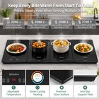 Gouka 4-panel Food Warming Tray 10 Temp 8h Timer Buffet Warmer For Parties