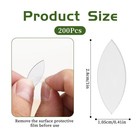 Leaf Shape Small Mirrors For Crafts  200pcs 0 5x1 Inch Craft Transparent