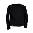 Romeo   Juliet Couture Black Military Jacket Women Size M Lined Stretch Cotton