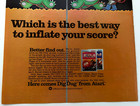 1983 Atari Dig Dug Vintage Game 8  X 11  Print Ad Vg Condition Vintage Original