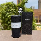 Chagee Panda   head Insulated Bottle   Straw Tumbler Official With Original Box