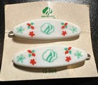 Vintage Girl   Boy Scout Memorabilia Lot Pins Ribbon Hair Clips 1987 Keychain