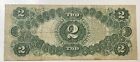 Series Of 1917 U s  Large  2 Legal Tender Currency Note Red Seal Kl 120   Fr 60