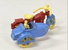 Renwal Hard Plastic Toy Motorcycle With Sidecar No  23     Vintage 1940-1950s