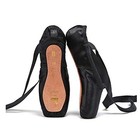  Professional Vanassa Ballet Pointe Shoes Satin Dance Slipper 4 Big Kid Black