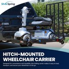 Silver Spring Folding Steel Scooter wheelchair Carrier With Ramp   Hitch Mount