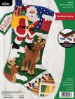 Diy Bucilla Rooftop Santa Christmas Felt Stocking Kit 89626e
