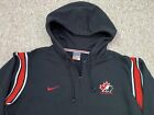 Vintage Bauer Nike Hockey Team Canada Zip Men s Hoodie Size Large