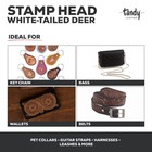 Leather Craft 3d Whitetail Deer Stamp 1 06 X 0 75 Inch