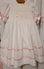 Strasburg Vintage Cotton Dress Girls Size 4 easter Or Wedding Ocassions  Etc  