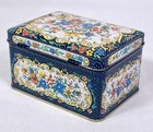 Vintage Designed By Daher Small Hinged Floral Tin Made In England