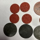 Vintage Missouri   Oklahoma Sales Tax Tokens Lot Plastic   Metal 1 Mill   5 Mill