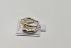 14k Real Solid Yellow Gold  Heart Hoop Earrings   15mm  Valentines