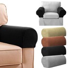 2pcs Armrest Covers Stretch Set Chair Sofa Arm Protectors Couch Cover Removable