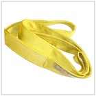 Usa 4  X 12  Ft Straight Eye   Eye Nylon Lifting Sling Tow Strap Pull 2-ply