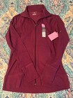 Tek Gear Dry Tek Woman s Maroon Activewear Jacket Full Zip Cotton Blend