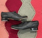 Bloch Shockwave Tap Dance Shoes Black Leather Women s 7 Lace Up