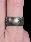 Antique Sterling Navajo Whirling Log Band Ring Sz 8 5