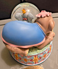 Disney Dumbo Baby Musical Snow Globe W  Blank Engraving Plate     Original Box