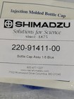 Lot Of 4 Shimadzu 220-91411-00 Blue Injection Molded Bottle Cap Assemblies