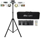 Chauvet Gigbar 2 0 Dmx Light Fx Bar W tripod footswitch remote bag wireless Mics