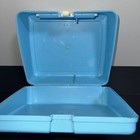 Vintage 1985 Smurfs Lunch Box By Thermos - Blue Plastic - No Thermos