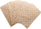 White Polka Dot Kraft Paper Gift Bags Treat Cookie Favor Bags 100 200 Pack