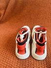 Nike Air Huarache White Black Red Women   s Athletic Shoes Size 8