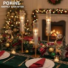 Pokine Gold Candle Holders Set Of 6 For Taper Candle Holders