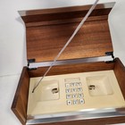 Western Electric Vintage Mid Century Executive Stowaway Wood Box Touchtone Phone