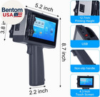 Handheld Inkjet Printer For Flat And Curved Surface With 4 3 Inch Touch Screen 