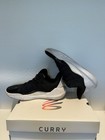 Under Armour Curry 11 Team Basketball Low Top Lace Up Black white 8 5 Youth