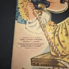    vtg Original Exquisite 1956 Umbrella Girls Stand Up Paper Doll  uncut   2562   