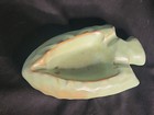 Vintage Frankoma Pottery Arrowhead Ashtray Trinket Dish Red Clay Prairie Green 