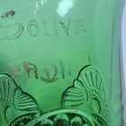 Reading Michigan Mi Antique Depression Glass Souvenir Trinket Green Gold Mug Cup