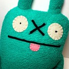 Vintage 2011 Uglydoll Brip Little Uglies 7  Teal Green Plush Pretty Ugly