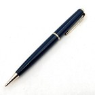 Vtg Parker No  3 Made In England Gold Filled Trim Blue Twist Pencil - Tested