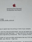 1994 Apple Power Macintosh Sales Letter Powerpc Launch Mailer Vintage Mac Epheme
