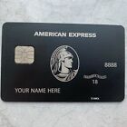 Customizable American Express Centurion Metal Black Card Collect Amex Black Card