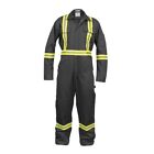 Safety High Visibility Hi Vis Work Coverall With Leg Zipper-full Sleeve-100 c