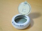 Budweiser Portable Ashtray 6 5cm Diameter Used Collectible 11k