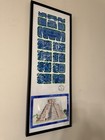 Framed Mayan Calendar With Drawing Of The Chichen Itza Pyramid 12x31   
