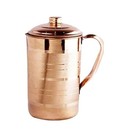 Pure Copper Water Jug 2l With 2 Copper Glasses Ayurvedic Drinkware