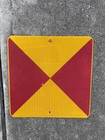 Authentic Reflective Metal Conditional Stop Sign  railroad 