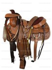 Western Trail Saddle Horse Pleasure Roping Tooled Leather Used Tack 15 16 17 18