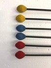 Lot  3  Pairs Bergerault Orff Marimba Mallets Yarn Wrapped 14  Alto Soprano Bass