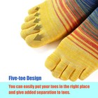 Toe Socks For Men Women 3 Pairs Ankle Running Socks Cotton Breathable Five Fi   