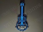 Guitar Snow Mountains Beer Lager 30 x12  Vivid Led Neon Sign Light With Dimmer