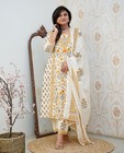 Women Cotton Floral Printed Kurta Salwar Dupatta Set Indian Ethnic 3 Piece Suit